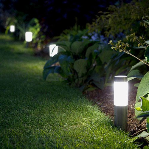 tuinlampen - Lecht zwart 3 set 3 stuks Tuinlamp (37072) - Nostalux buitenverlichting