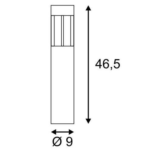 Tuinlamp Slots 45 Antraciet