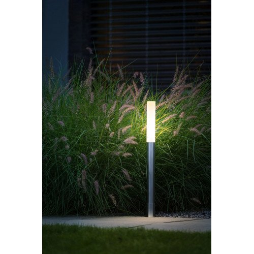 Staande tuinlamp op 12 volt Nina van RVS in zilveren kleur
