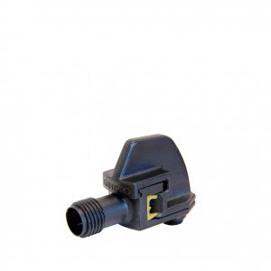 12 volt buitenverlichting connector f in de kleur zwart