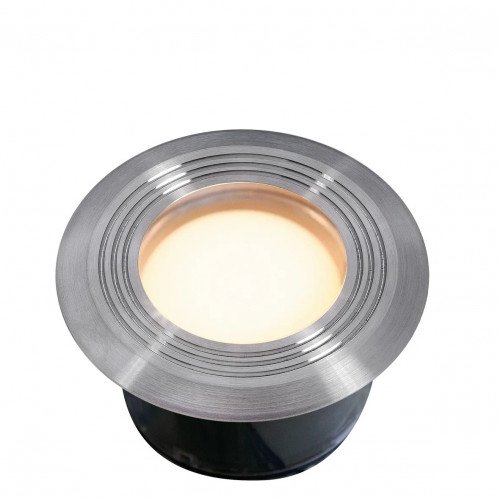 Tuinverlichting spot zilver RVS ronde spot voor buiten