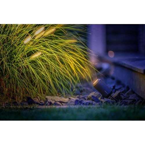 Tuinlamp Castor 4 antraciet aluminium moderne buitenlamp met ronde vorm