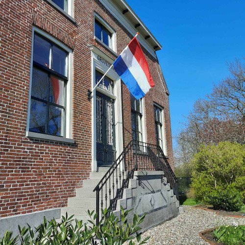 Vlaggenstokhouder Modern (5830) - nostalgische vlaggenstokhouder -- vlag - gevel - woning - pand - Nostalux