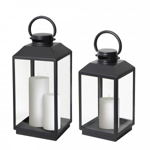 Industriële windlichten Newport S+M zwart