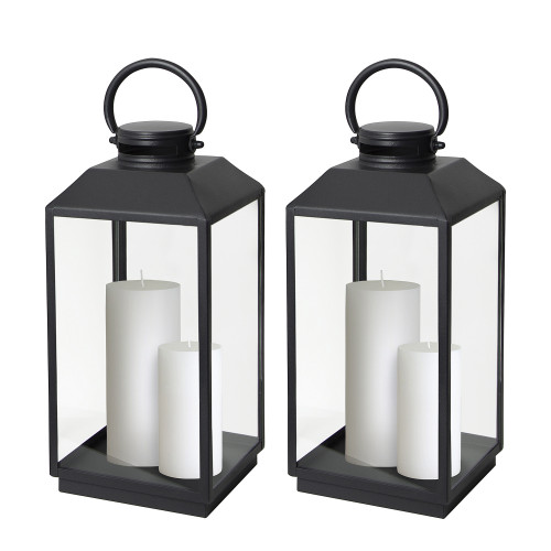 Industriële windlichten Newport M zwart