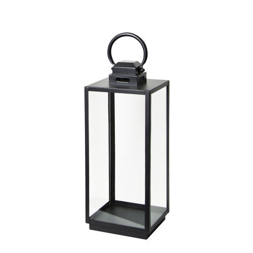 Stalen windlicht zwart Michigan S