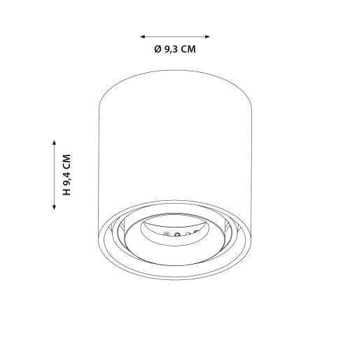 Binnenverlichting Oliver opbouwspot brons modern