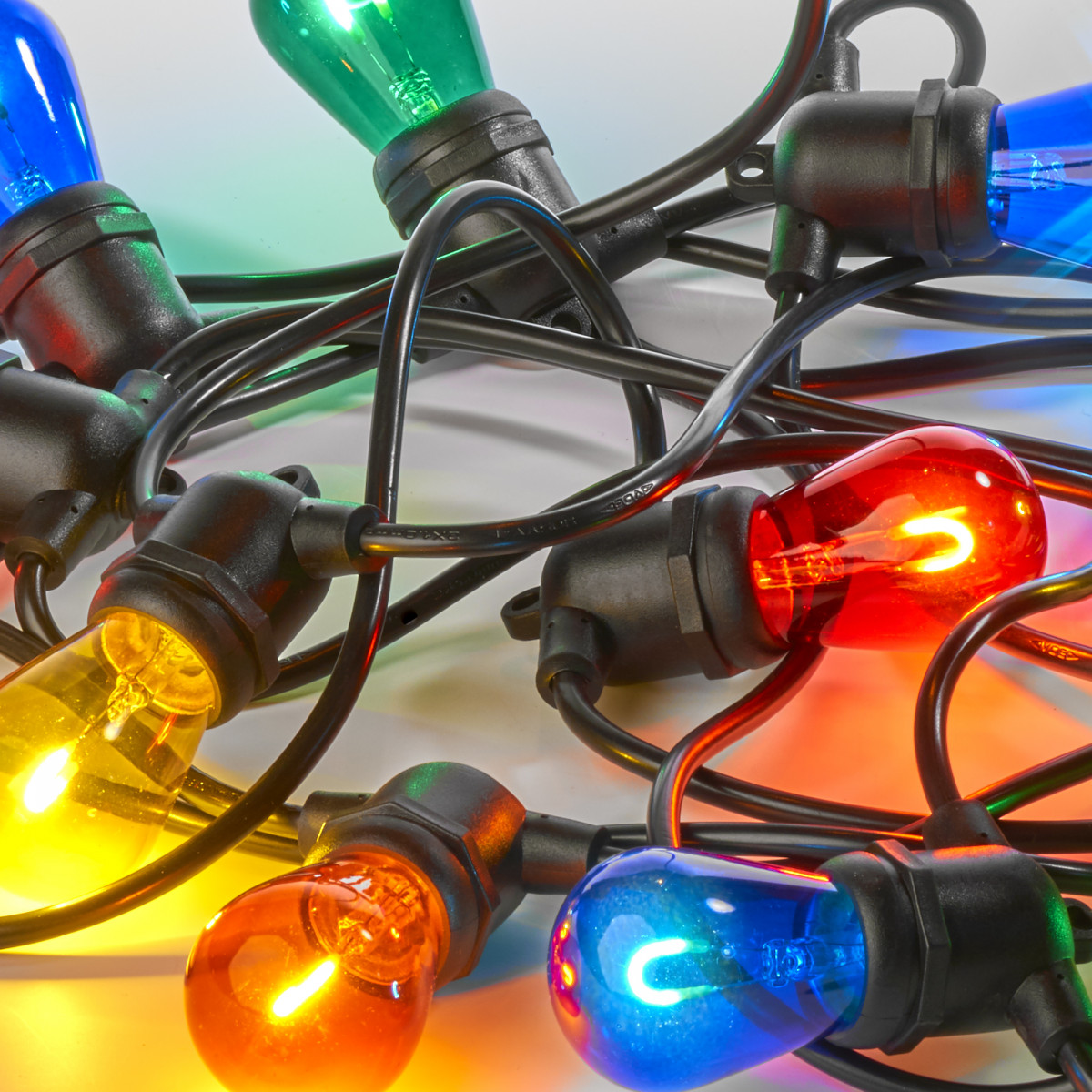 Feestverlichting LED Patio 20 kleur 20 meter / 24 Fittingen