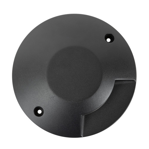 Grondspot opbouw inclusief led techniek, de Evo deckspot 1 lichts een zwarte vloer spot met strijklicht 400 lumen aan 1 zijde, lichtkleur 3000 Kelvin