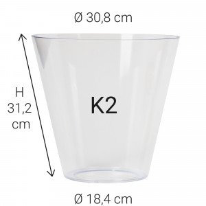 K2 Kunststof vervangen voor echt glas
