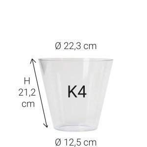 K4 Kunststof vervangen voor echt glas