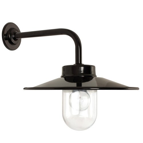 Zwarte stallamp bewegingssensor muurlamp landelijk design
